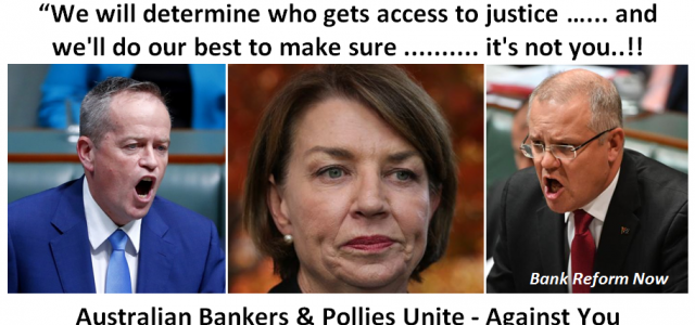 Bankers and Pollies Unite - Against You..!!