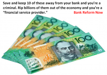 Australian $100 Hundred dollar notes