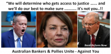 Bankers and Pollies Unite - Against You..!!