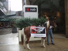 Kim Hall and Dakota put the hoof into NAB