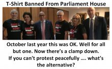T-Shirt causes trouble in Parliament House