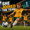 Pauline joins the Socceroos